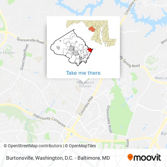 Burtonsville map