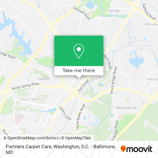 Partners Carpet Care map