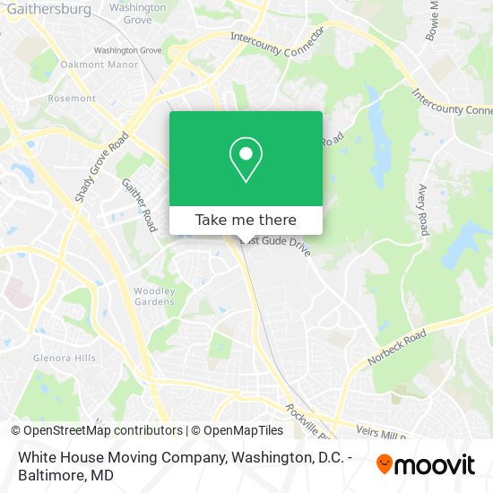 Mapa de White House Moving Company