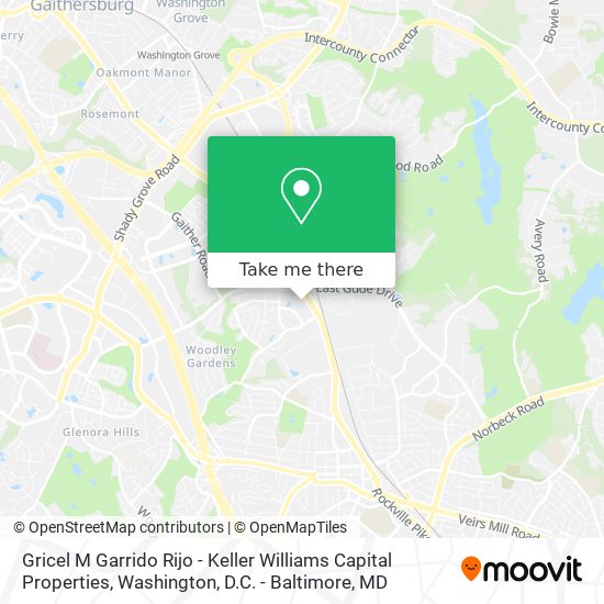 Gricel M Garrido Rijo - Keller Williams Capital Properties map