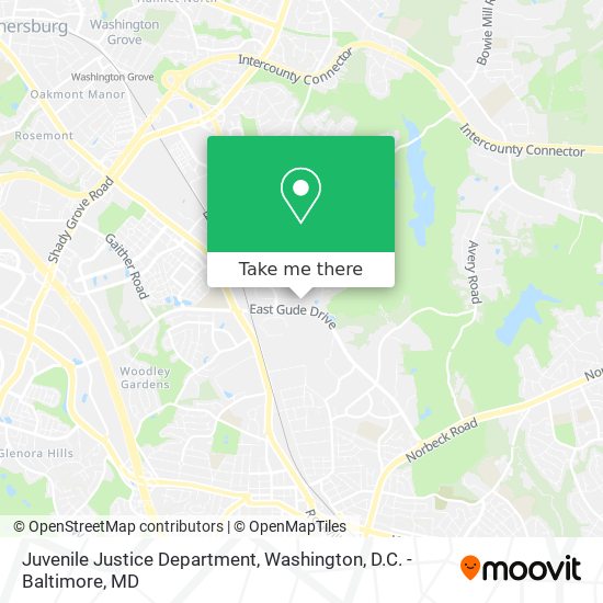 Mapa de Juvenile Justice Department