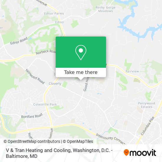 V & Tran Heating and Cooling map