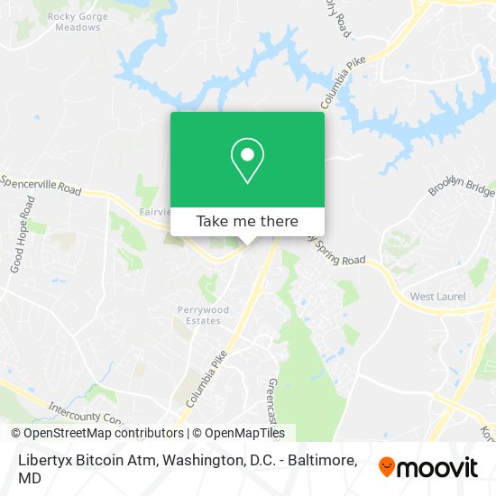 Mapa de Libertyx Bitcoin Atm