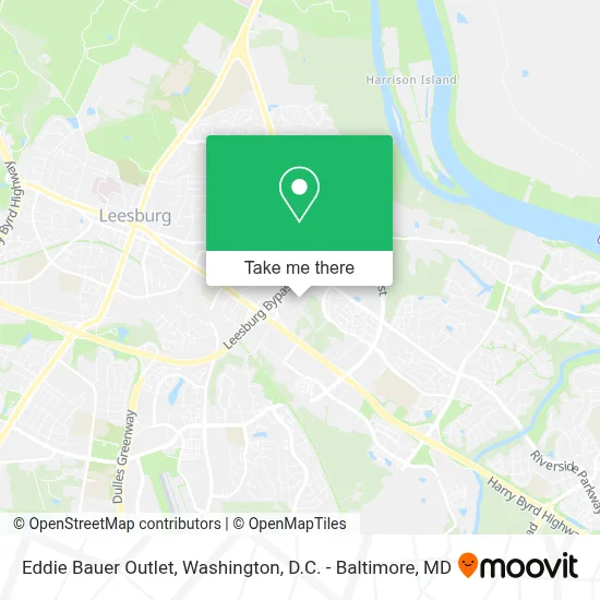 Eddie Bauer Outlet map