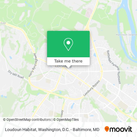 Loudoun Habitat map