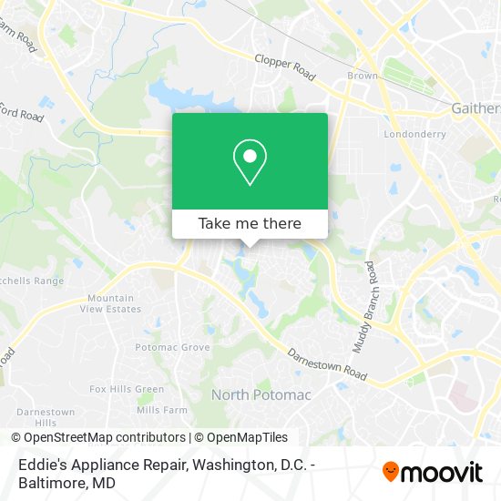 Eddie's Appliance Repair map