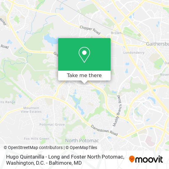 Mapa de Hugo Quintanilla - Long and Foster North Potomac
