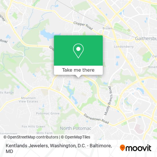 Kentlands Jewelers map