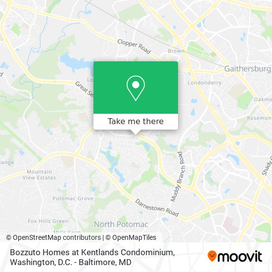 Mapa de Bozzuto Homes at Kentlands Condominium