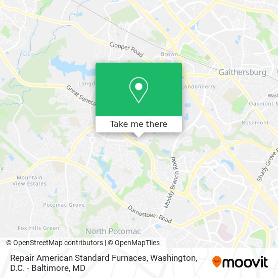 Repair American Standard Furnaces map