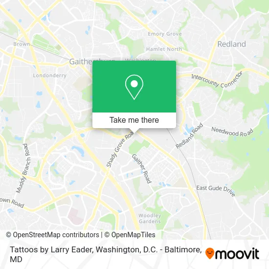 Tattoos by Larry Eader map