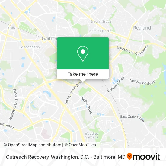 Outreach Recovery map