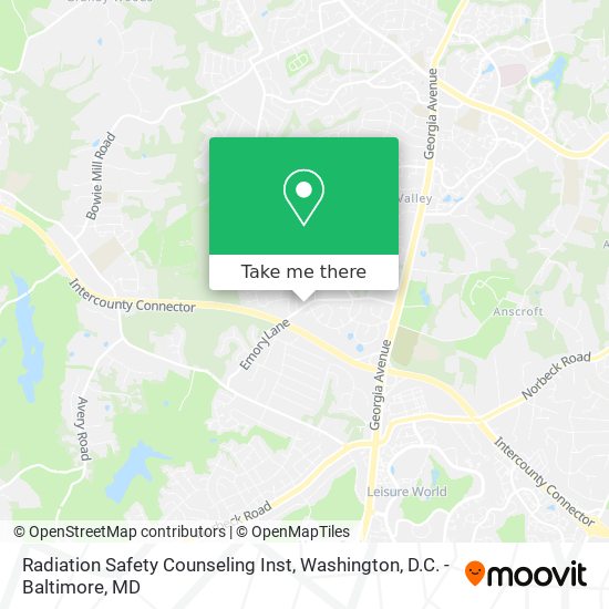 Mapa de Radiation Safety Counseling Inst