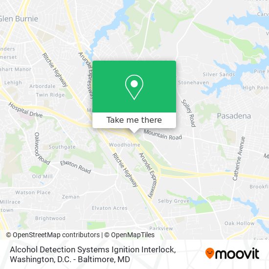 Mapa de Alcohol Detection Systems Ignition Interlock