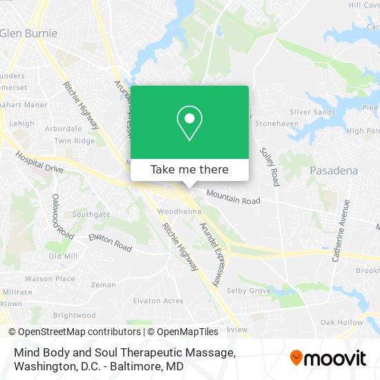 Mapa de Mind Body and Soul Therapeutic Massage