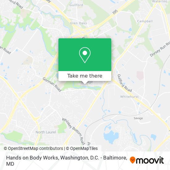 Hands on Body Works map