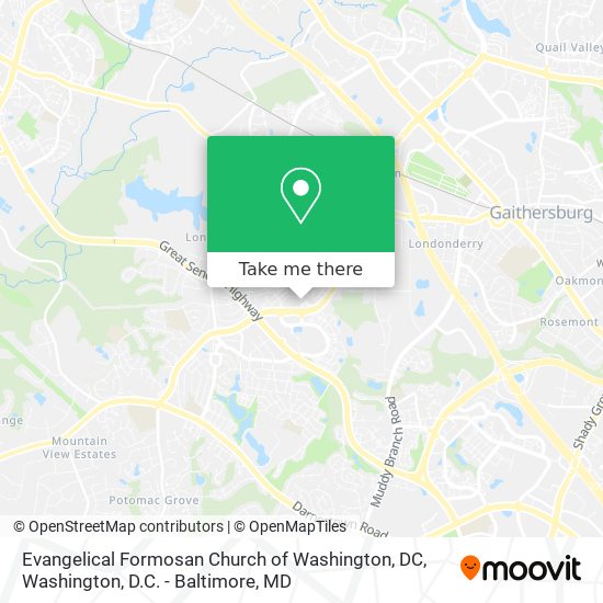 Evangelical Formosan Church of Washington, DC map