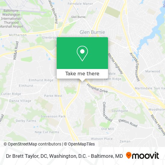 Mapa de Dr Brett Taylor, DC