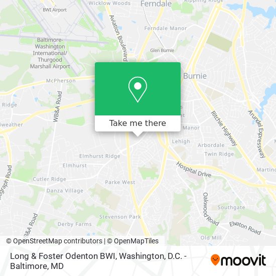 Mapa de Long & Foster Odenton BWI