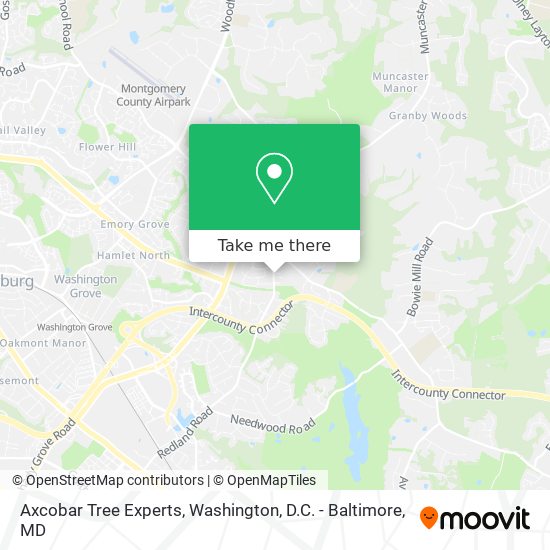 Axcobar Tree Experts map