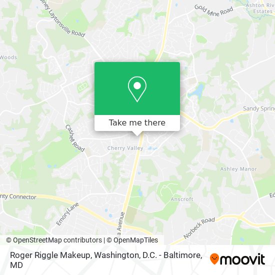 Roger Riggle Makeup map