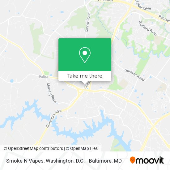Mapa de Smoke N Vapes