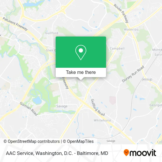Mapa de AAC Service