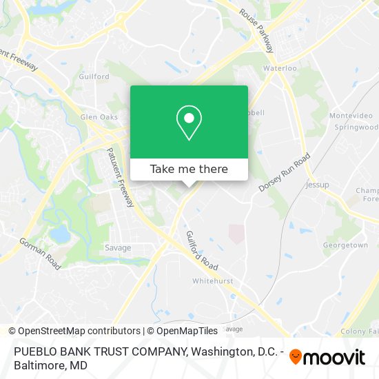 Mapa de PUEBLO BANK TRUST COMPANY