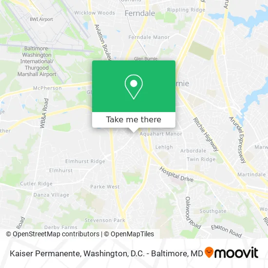 Kaiser Permanente map
