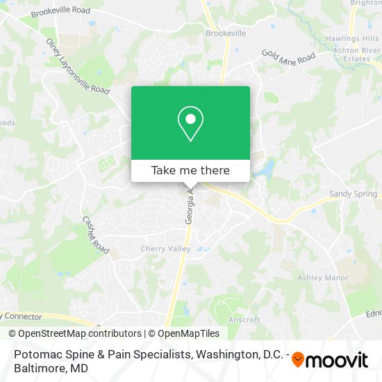 Mapa de Potomac Spine & Pain Specialists