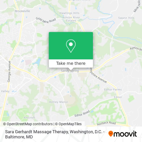 Sara Gerhardt Massage Therapy map