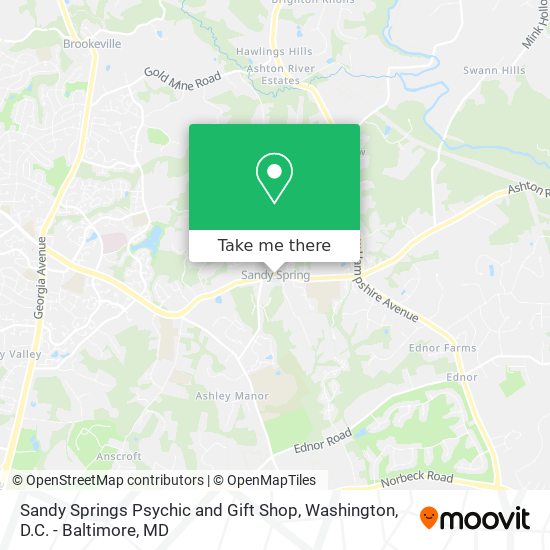 Mapa de Sandy Springs Psychic and Gift Shop