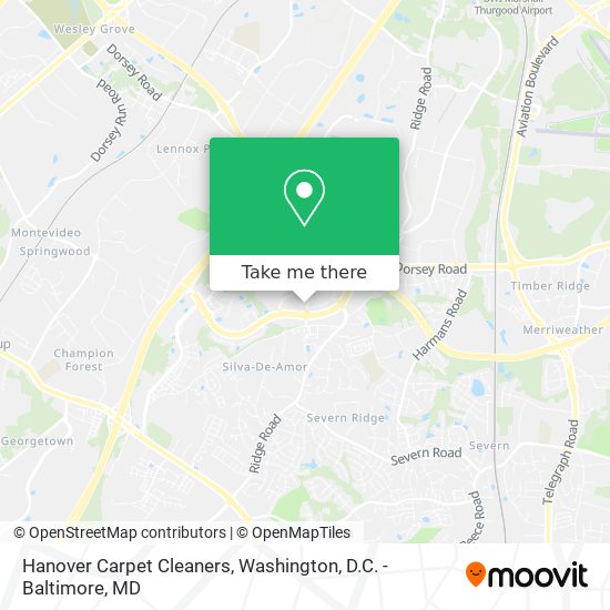 Hanover Carpet Cleaners map