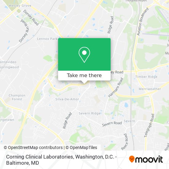 Mapa de Corning Clinical Laboratories