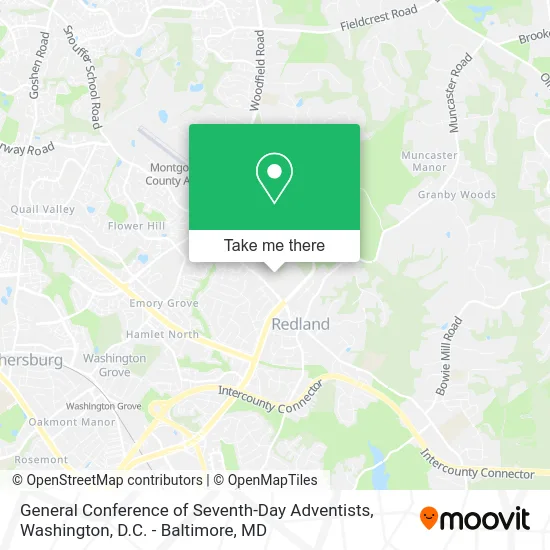 General Conference of Seventh-Day Adventists map