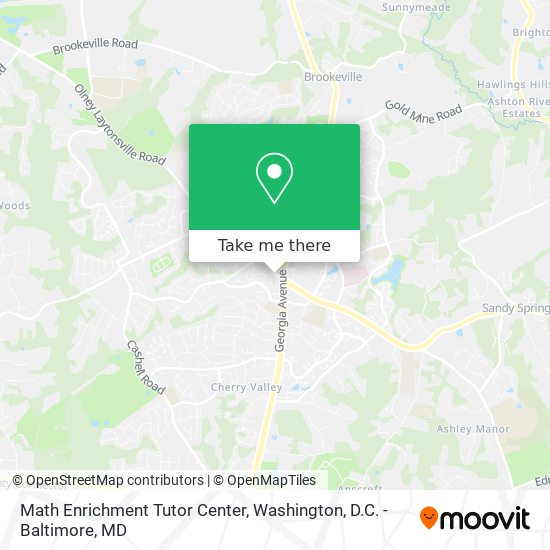 Math Enrichment Tutor Center map