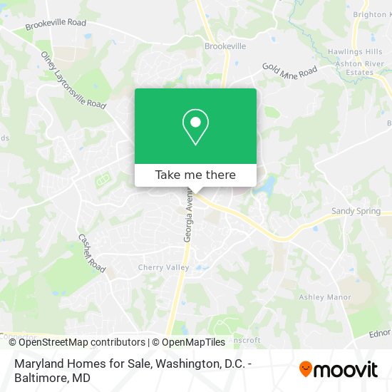 Mapa de Maryland Homes for Sale