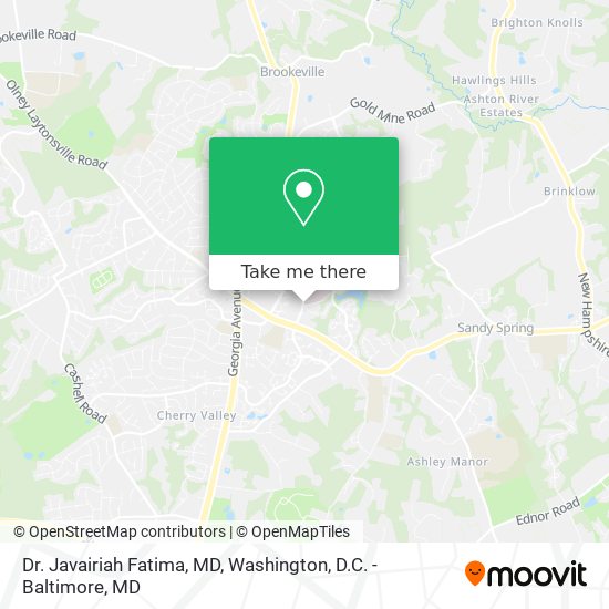 Mapa de Dr. Javairiah Fatima, MD