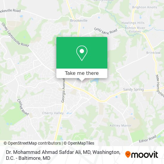 Dr. Mohammad Ahmad Safdar Ali, MD map