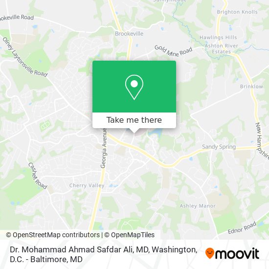 Mapa de Dr. Mohammad Ahmad Safdar Ali, MD