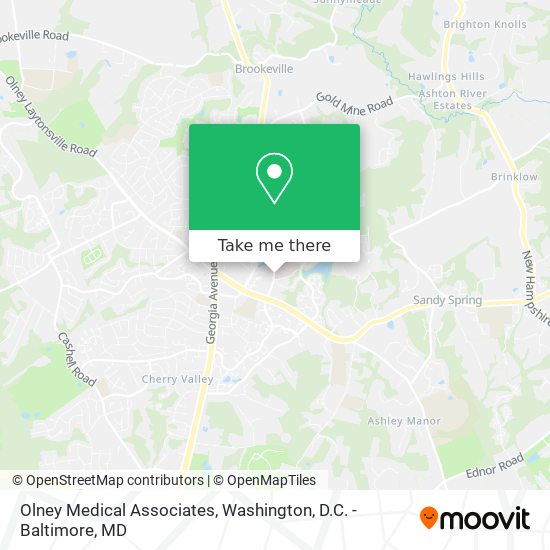 Olney Medical Associates map