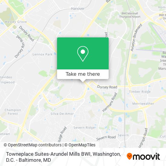 Towneplace Suites-Arundel Mills BWI map