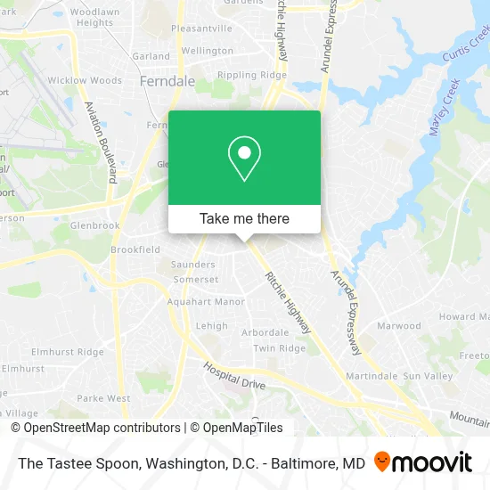 The Tastee Spoon map