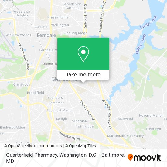 Mapa de Quarterfield Pharmacy