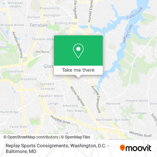Replay Sports Consignments map