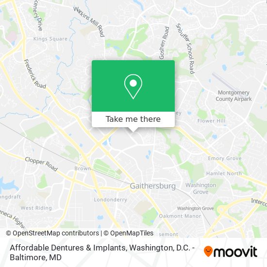 Affordable Dentures & Implants map