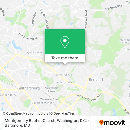 Mapa de Montgomery Baptist Church
