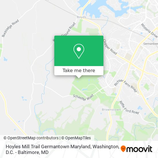 Mapa de Hoyles Mill Trail Germantown Maryland