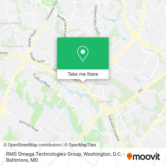 Mapa de RMS Omega Technologies Group