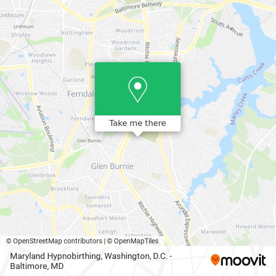 Mapa de Maryland Hypnobirthing